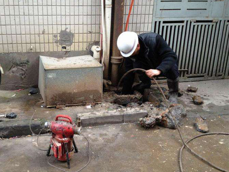 谢通门疏通下水道-洗菜池疏通