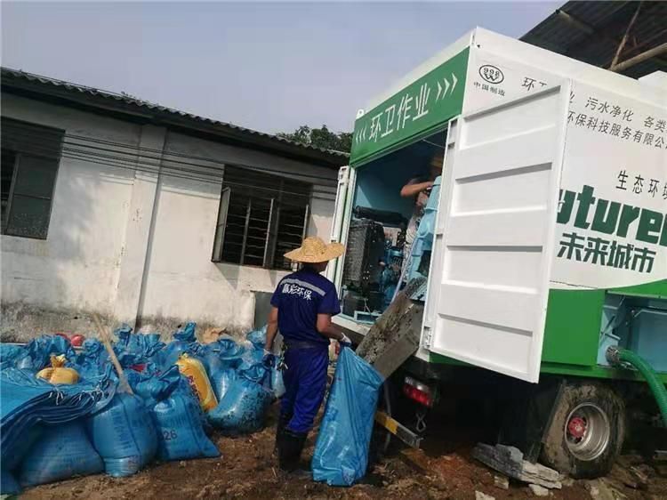谢通门工业污泥压干处理